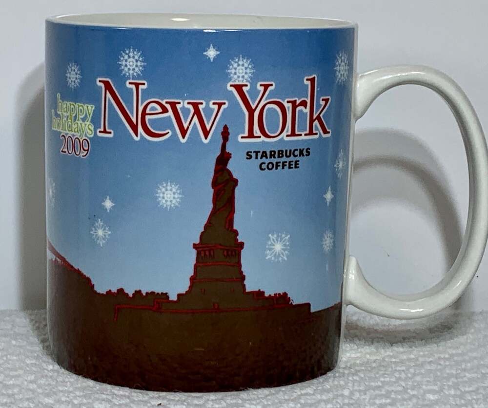 Starbucks 2009 NY Happy Holidays Coffee Cup